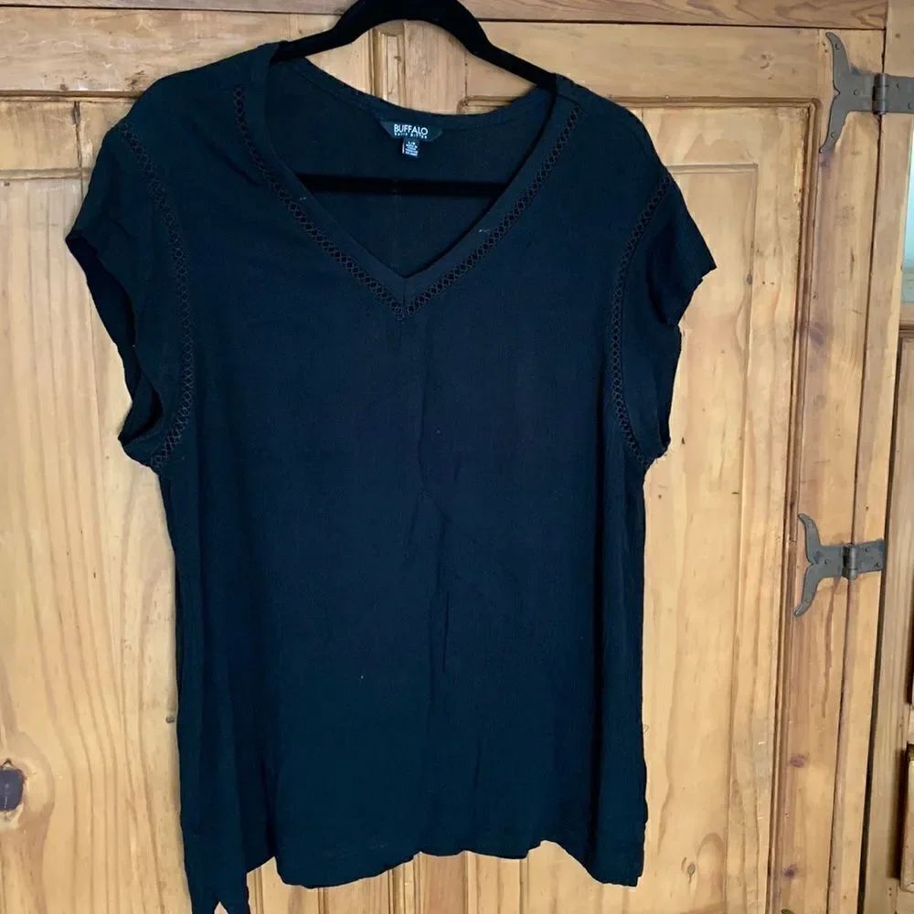 Black Buffalo short sleeve top with detail
